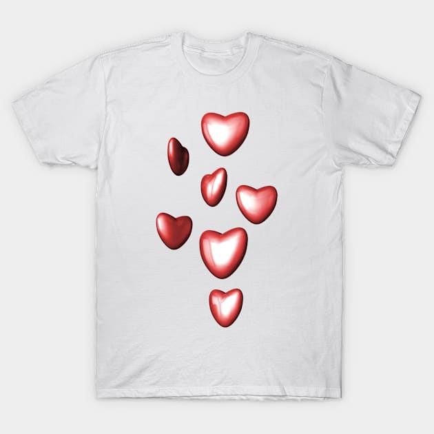 Unbreakable hearts red T-Shirt by venitakidwai1